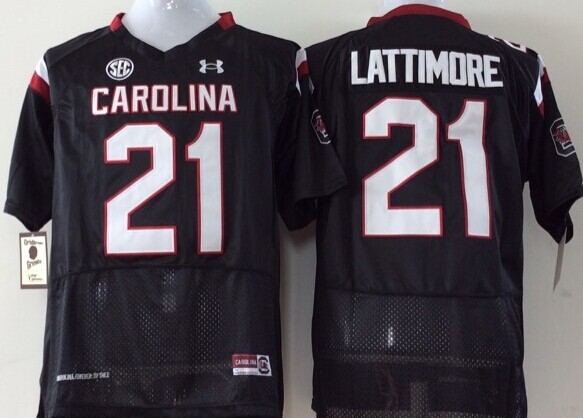 NCAA Youth South Carolina Gamecock Black #21 Lattimore jerseys-0